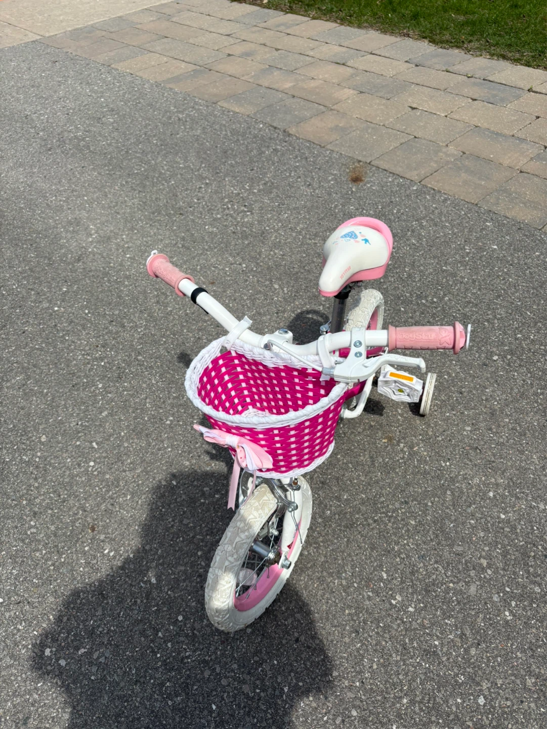 Kids Pink Bicycle with Basket