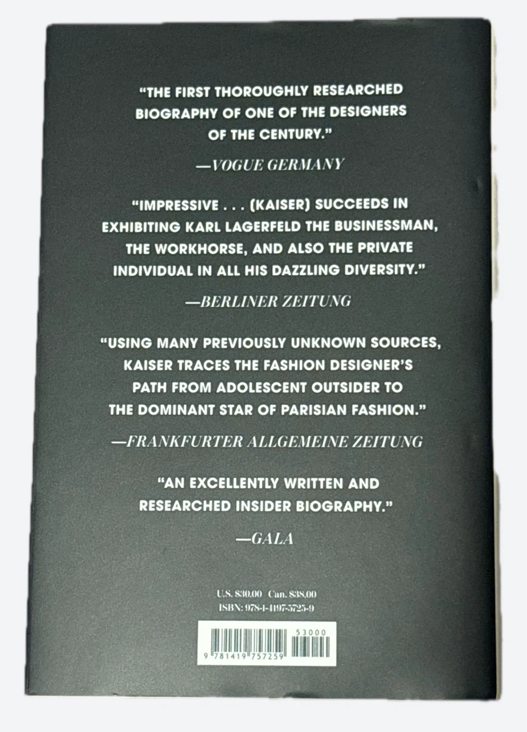 Karl Lagerfeld: A Life in Fashion by Alfons Kaiser Book - photo 2