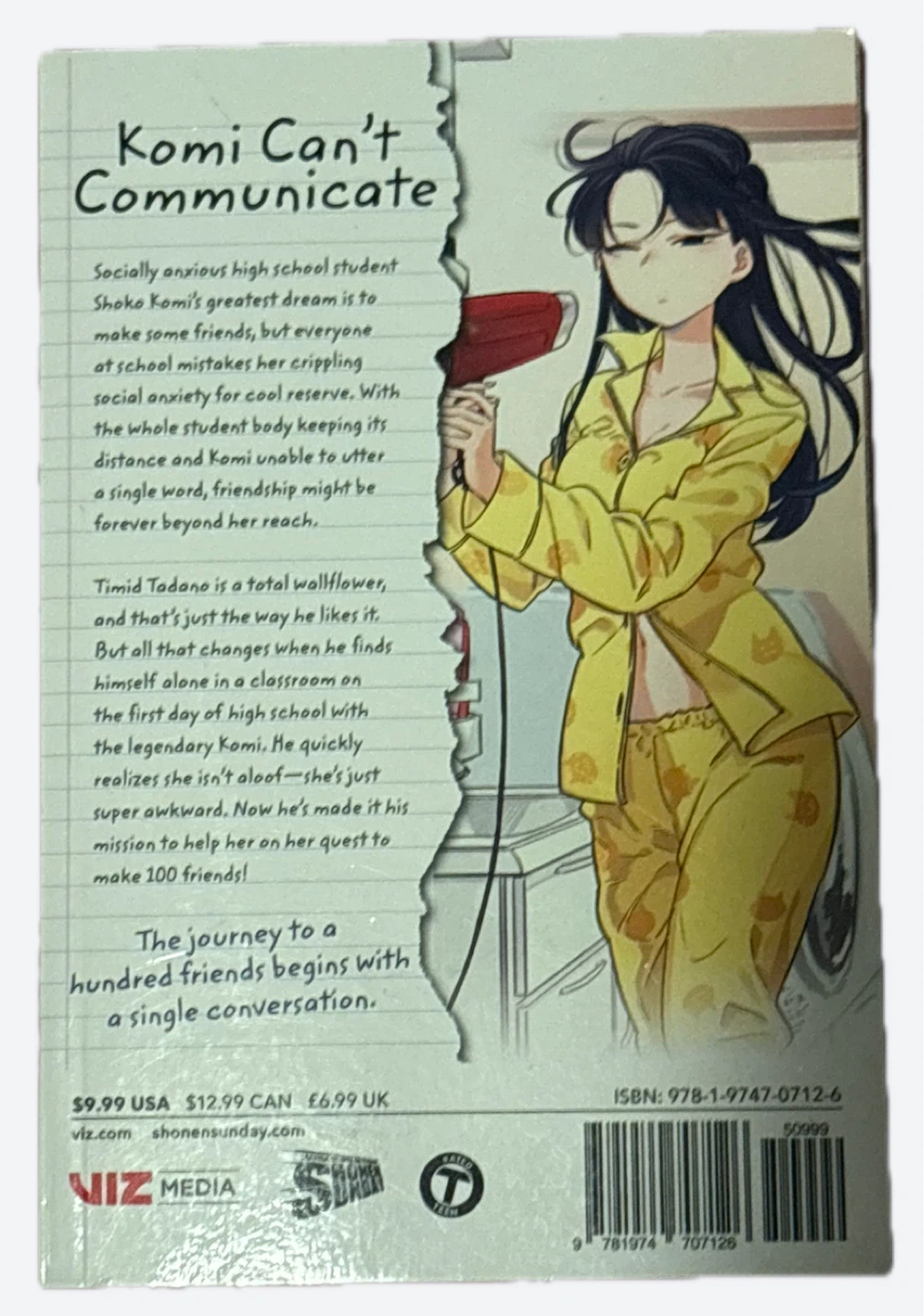 Komi Can't Communicate Volume 1 Manga - photo 2