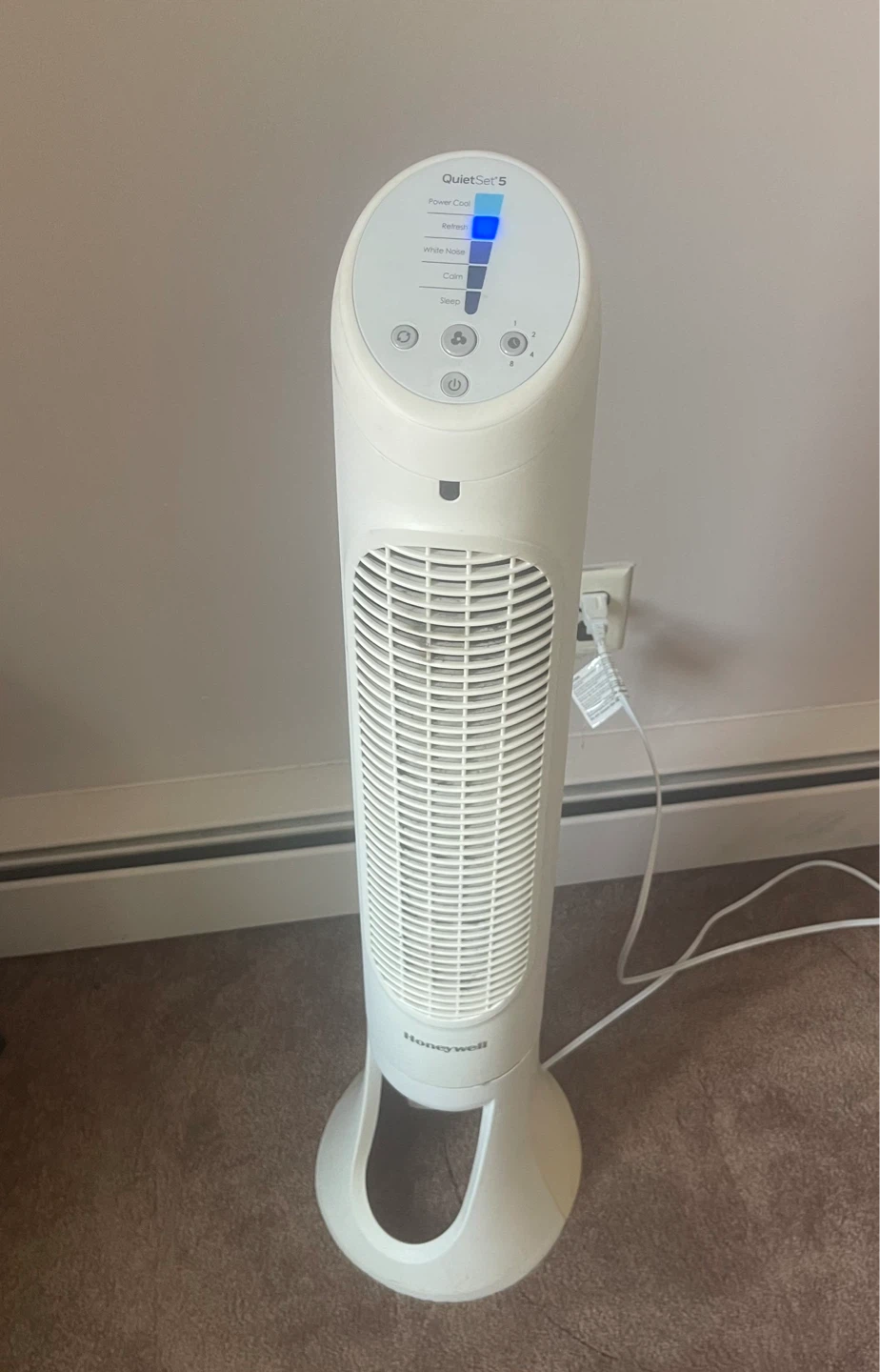Honeywell QuietSet 5 Tower Fan - White