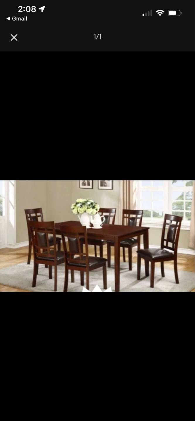 Dining Set - Dark Brown
