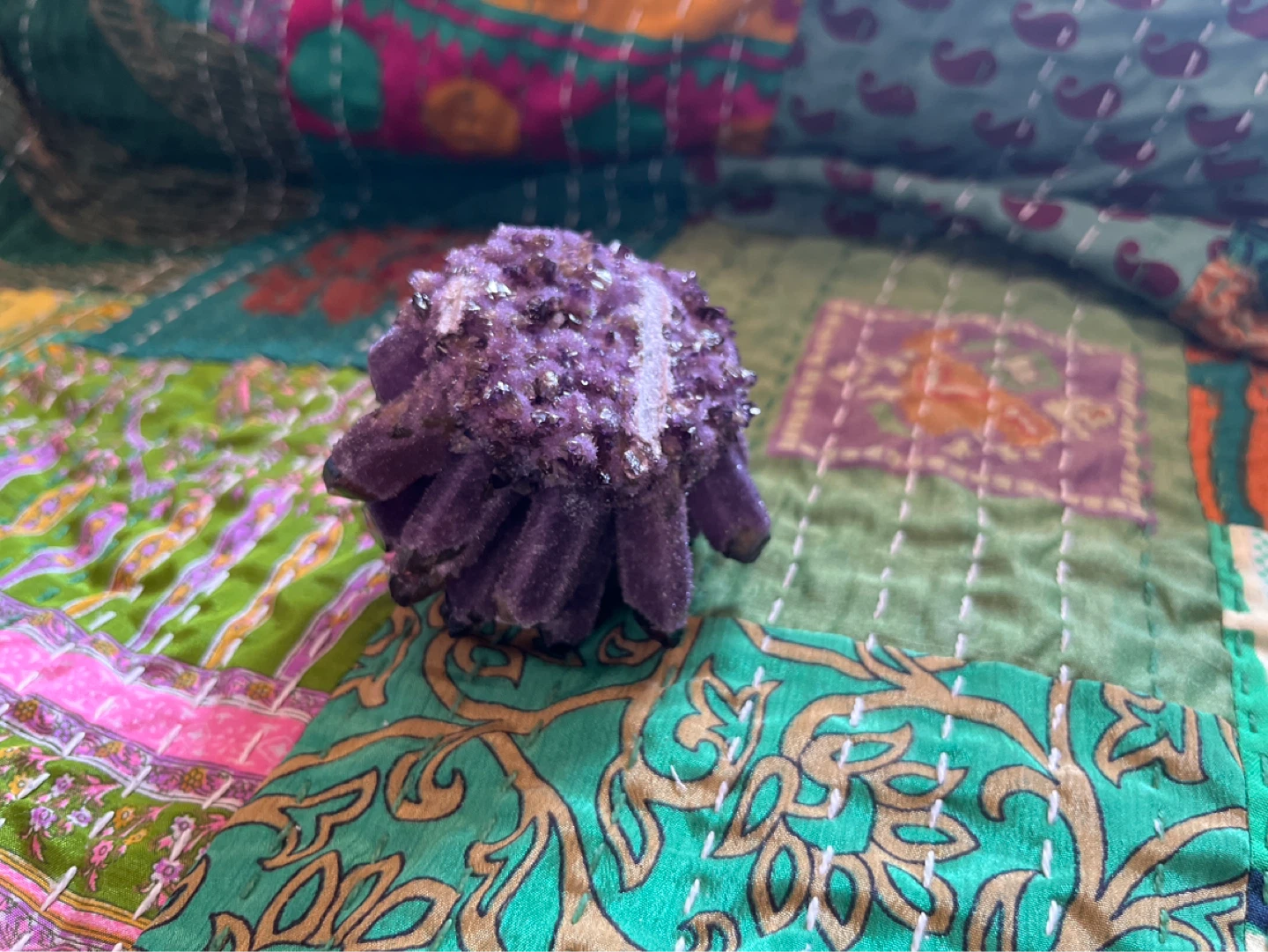 Purple Amethyst Crystal Cluster - photo 3