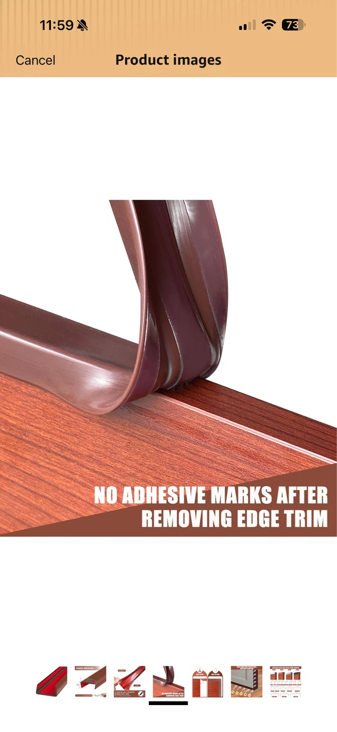 U Shape Rubber Edge Trim 45mm 6m – NEW Self Adhesive - photo 4
