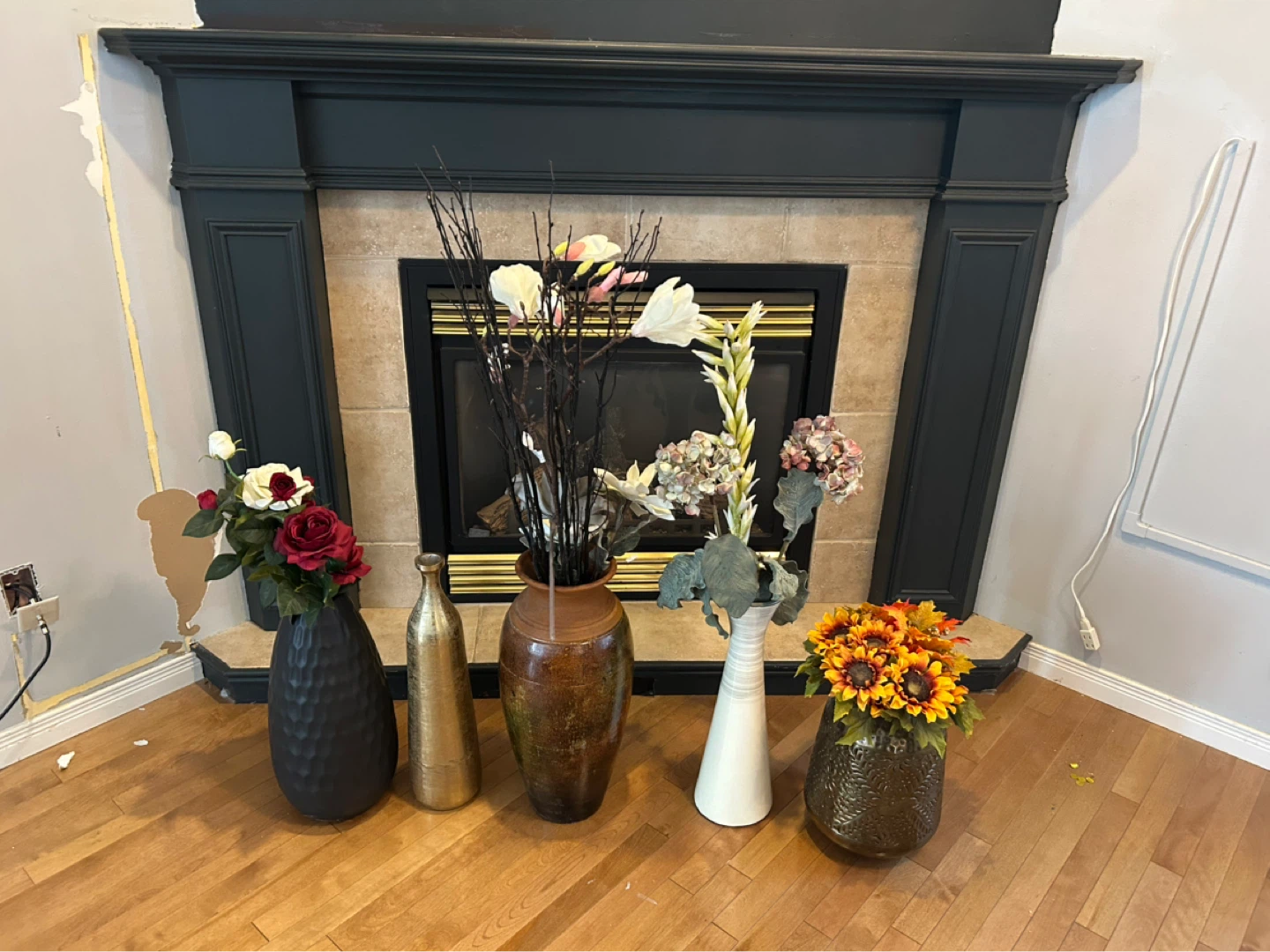 Artificial Flower Arrangements with Vases