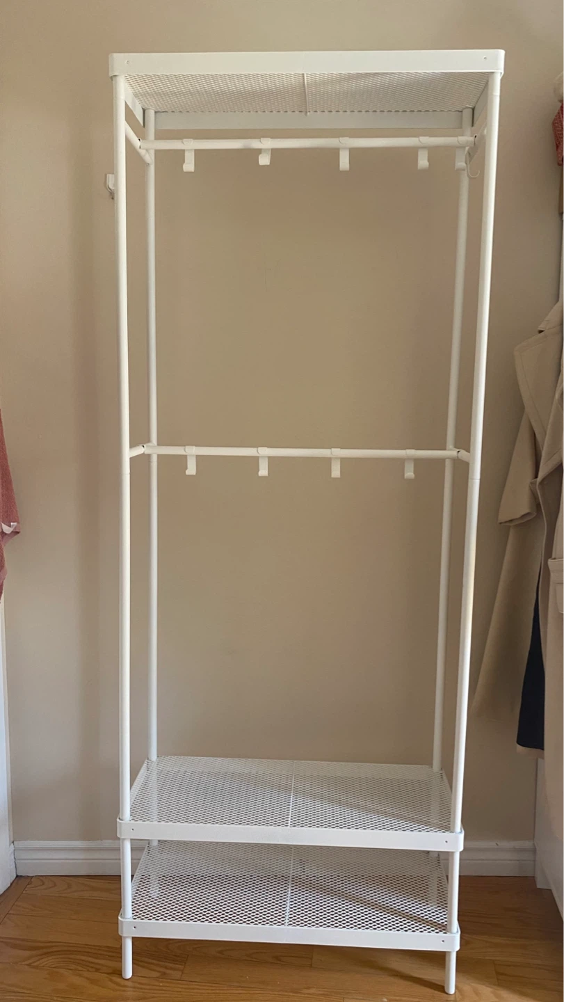 IKEA MACKAPÄR Coat Rack with Shoe Storage - White