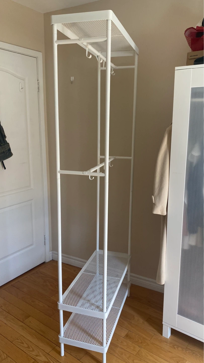 IKEA MACKAPÄR Coat Rack with Shoe Storage - White - photo 2