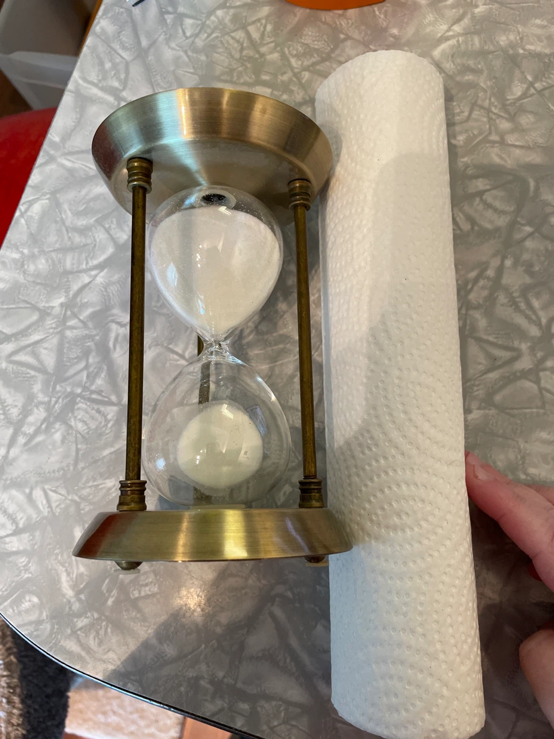 Brass and Glass Hourglass Timer - photo 2