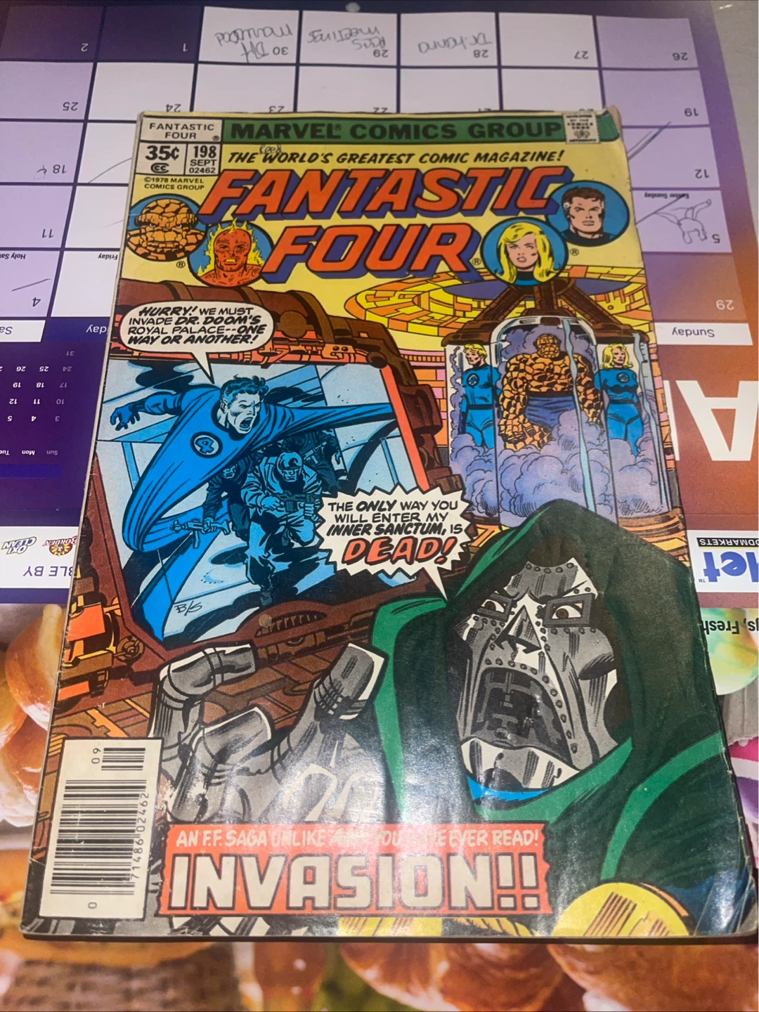 Fantastic Four #198 Comic Book - Marvel Comics 1978