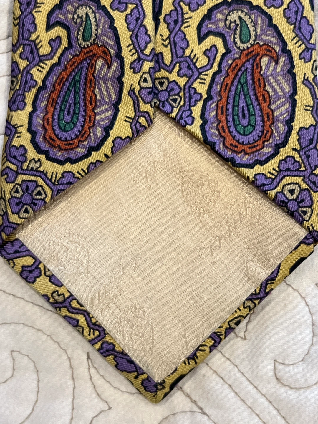 Vintage Gucci 100% Silk Paisley Tie Made in Italy - photo 3