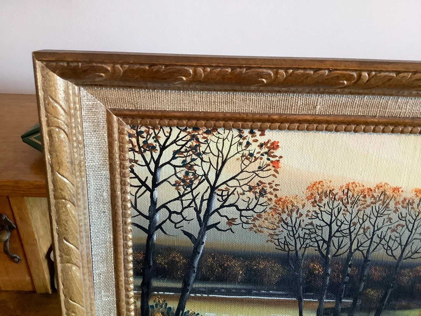 Vt Oil on Board Ptg by Cdn Indigenous Artist Sanford Fisher 🐞 - photo 4