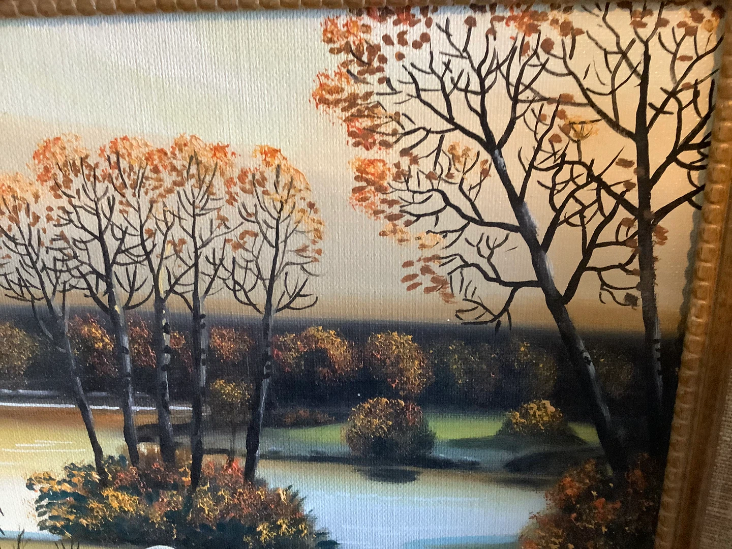 Vt Oil on Board Ptg by Cdn Indigenous Artist Sanford Fisher 🐞 - photo 3