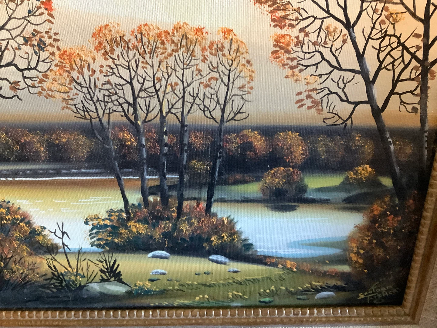 Vt Oil on Board Ptg by Cdn Indigenous Artist Sanford Fisher 🐞 - photo 5