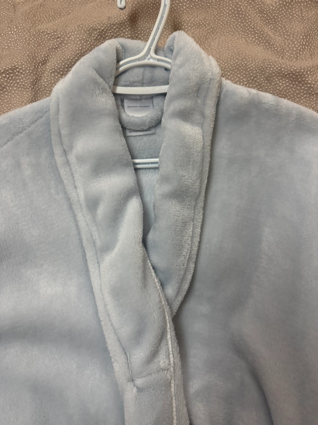 Light Blue Plush Robe