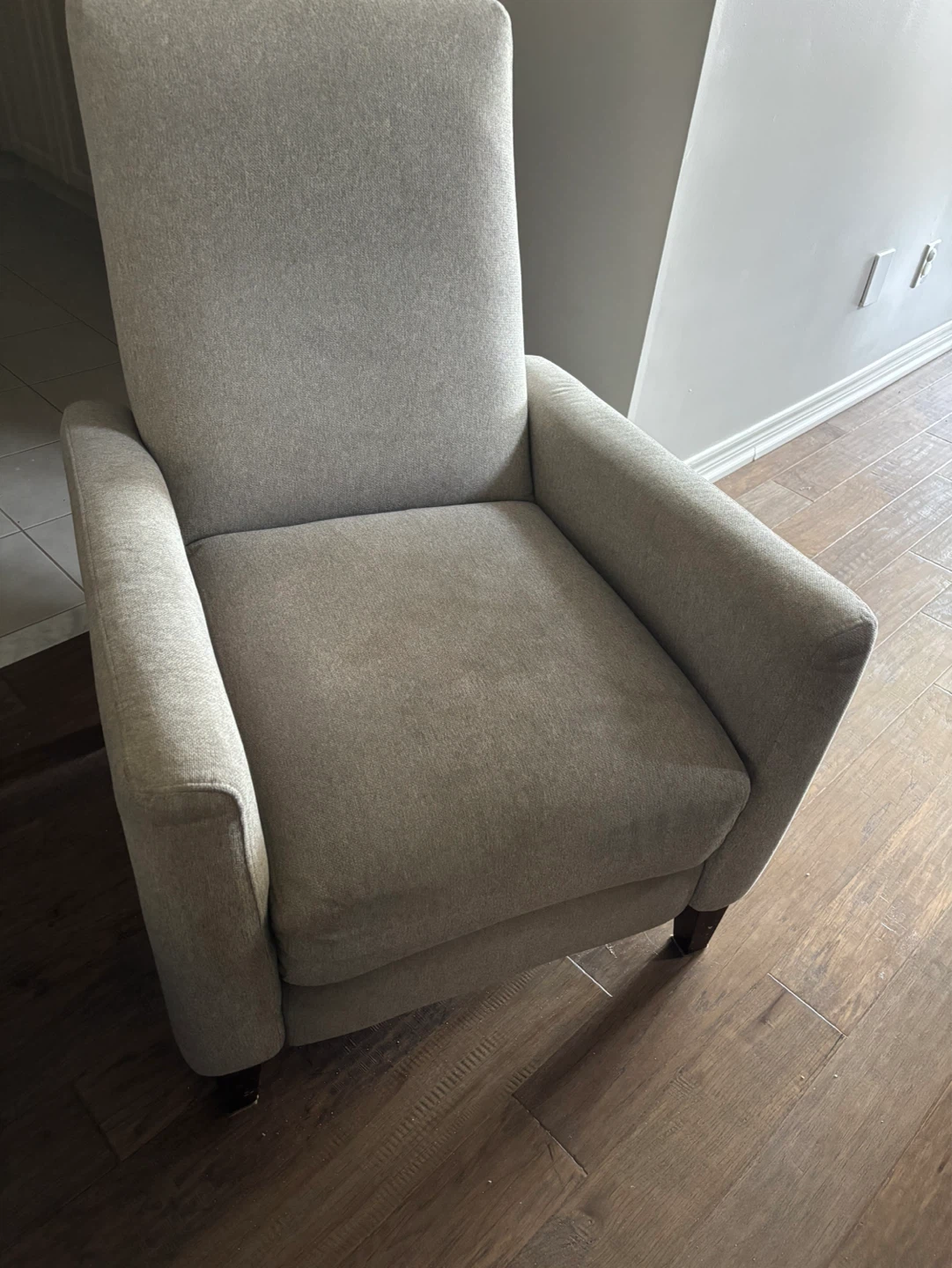 Light Grey Upholstered Armchair