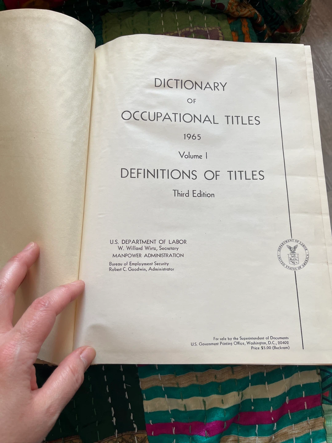 extremely rare book of occupational titles from 1965 - photo 5