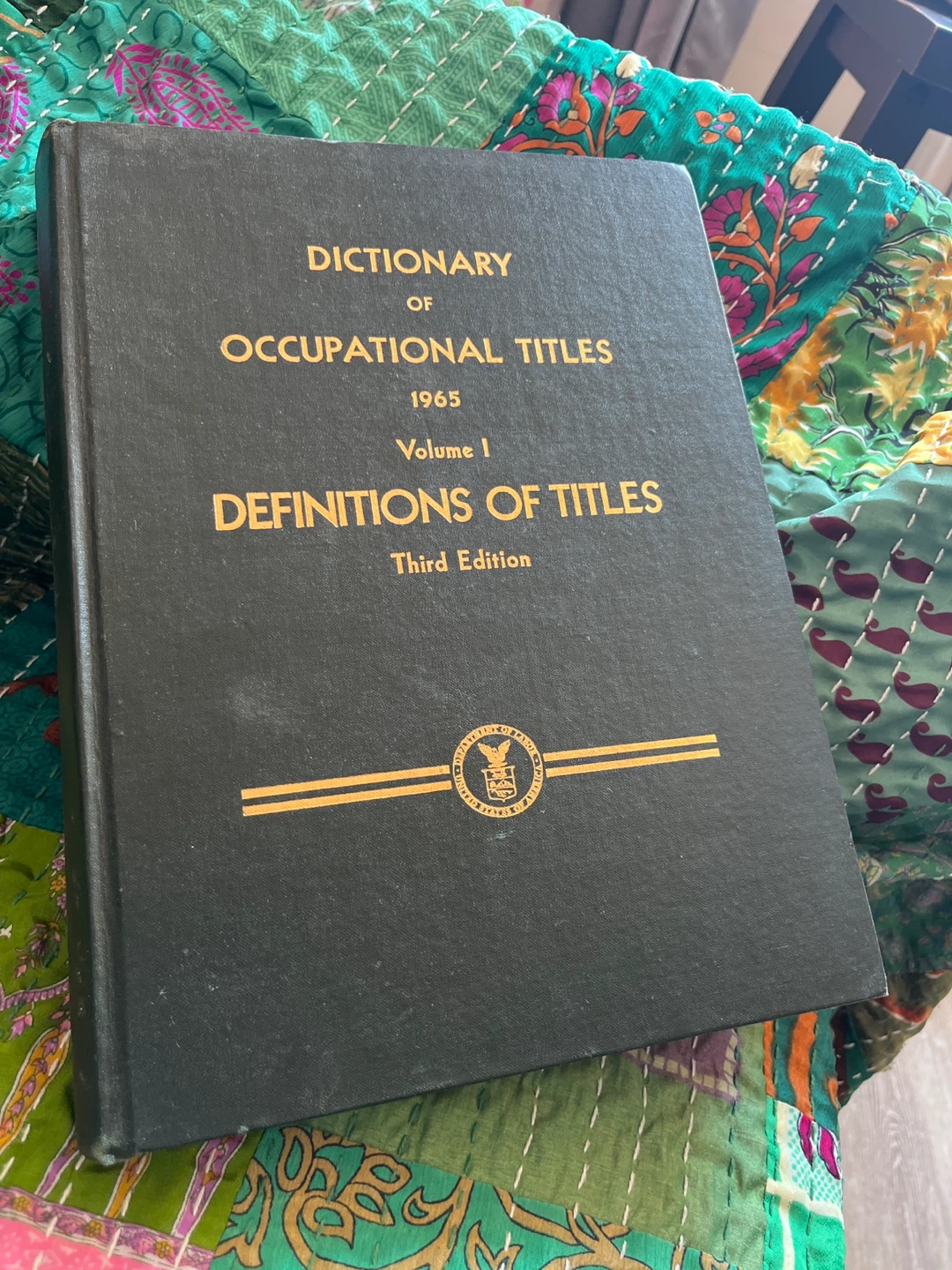 extremely rare book of occupational titles from 1965