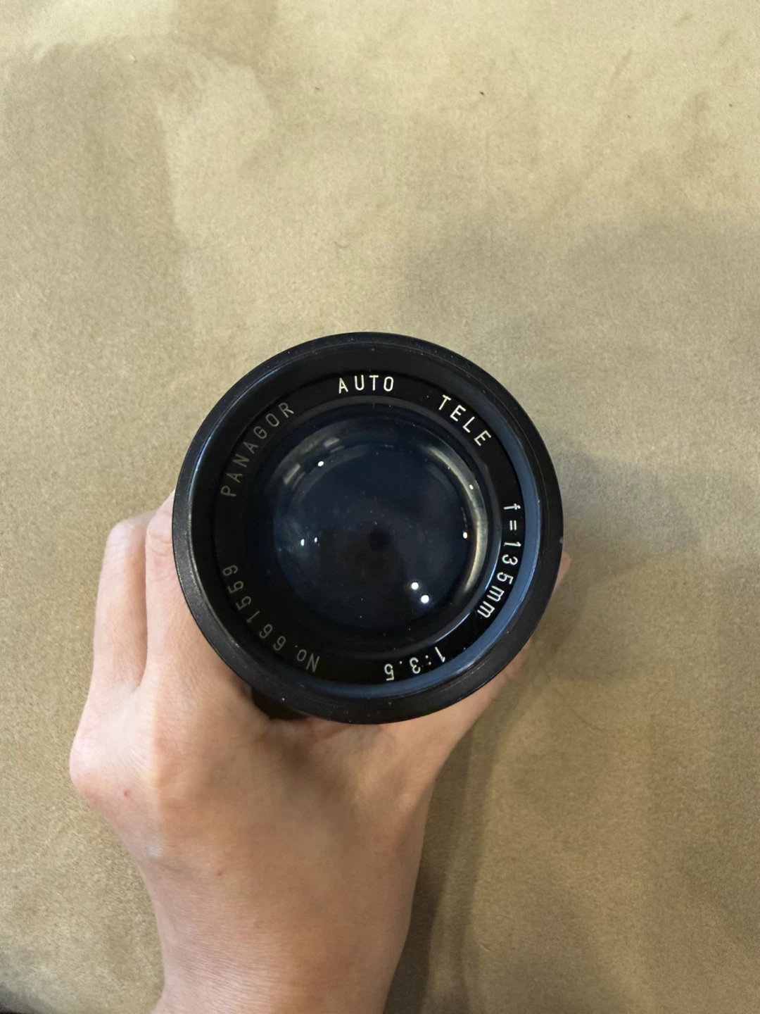 Panagor Auto Tele 135mm f/3.5 Camera Lens with Case