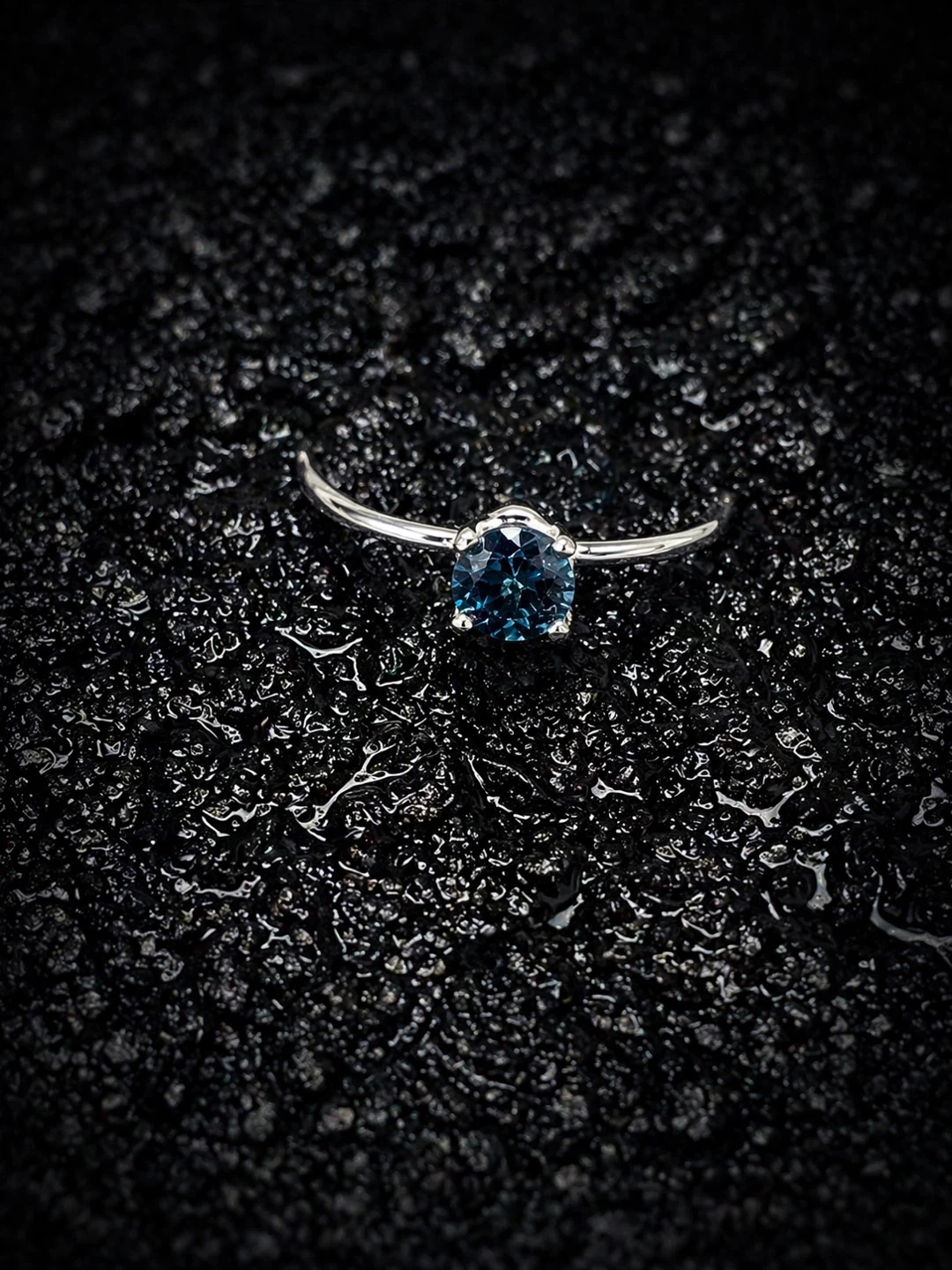 London Blue Topaz set in Sterling Silver