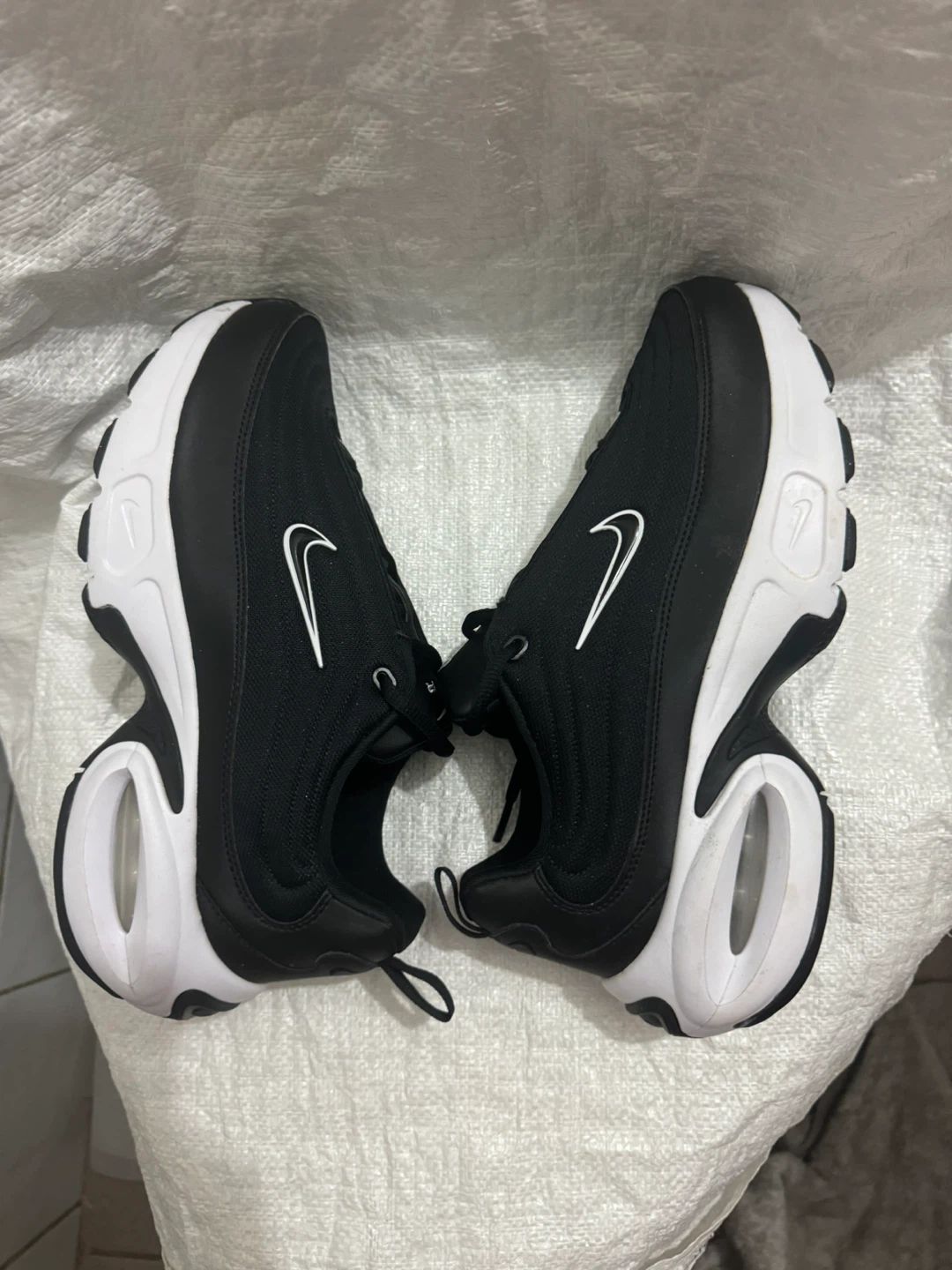 Nike Air Max Men's Running Shoes Black White Size 10 - photo 5