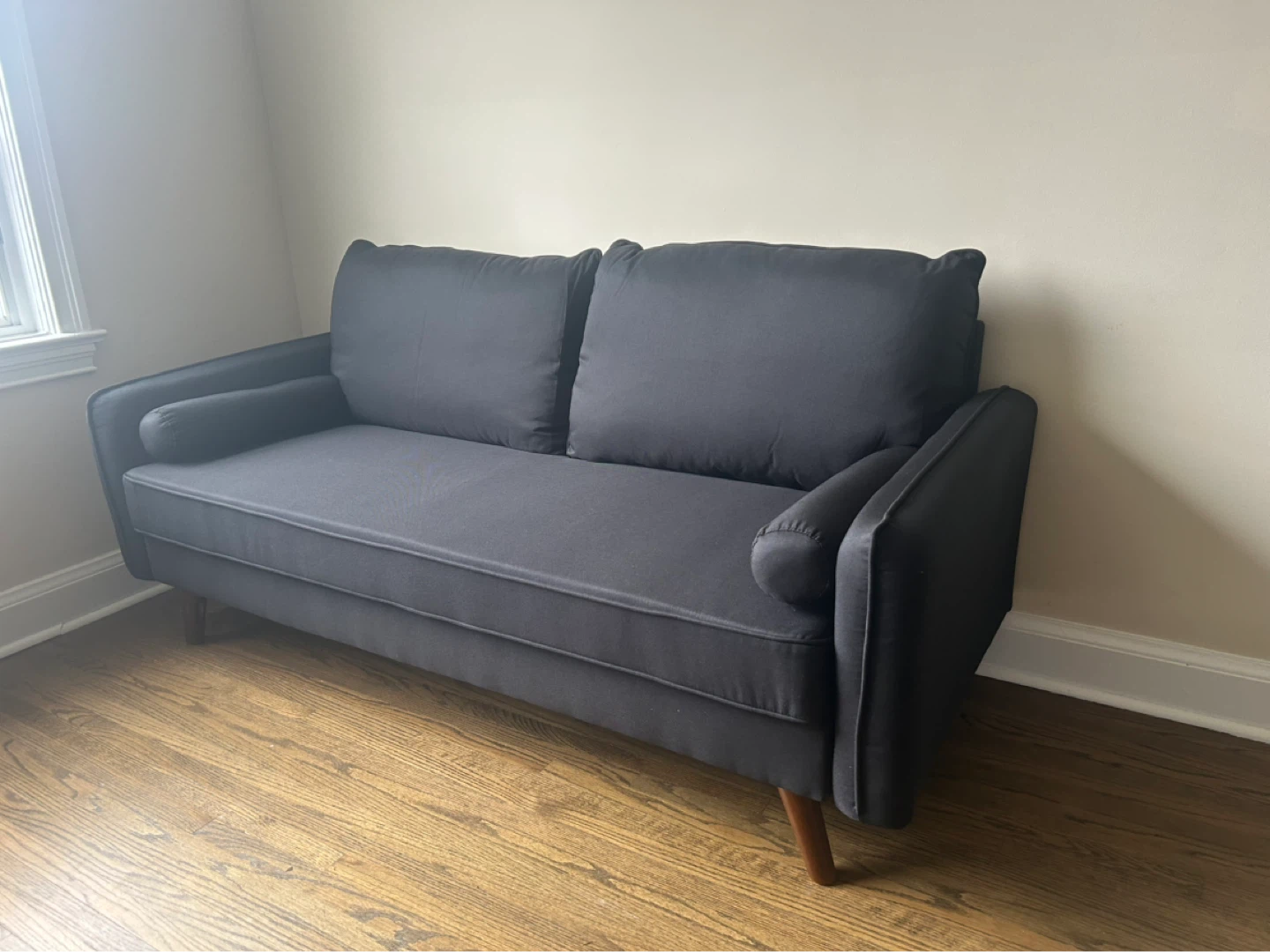 Homevative Furniture Dark Grey Loveseat Sofa