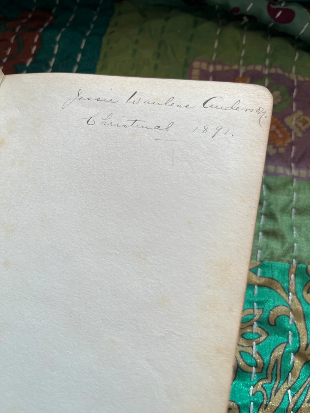 TENNYSON ORIGINAL COPY DATED 1890 - photo 3