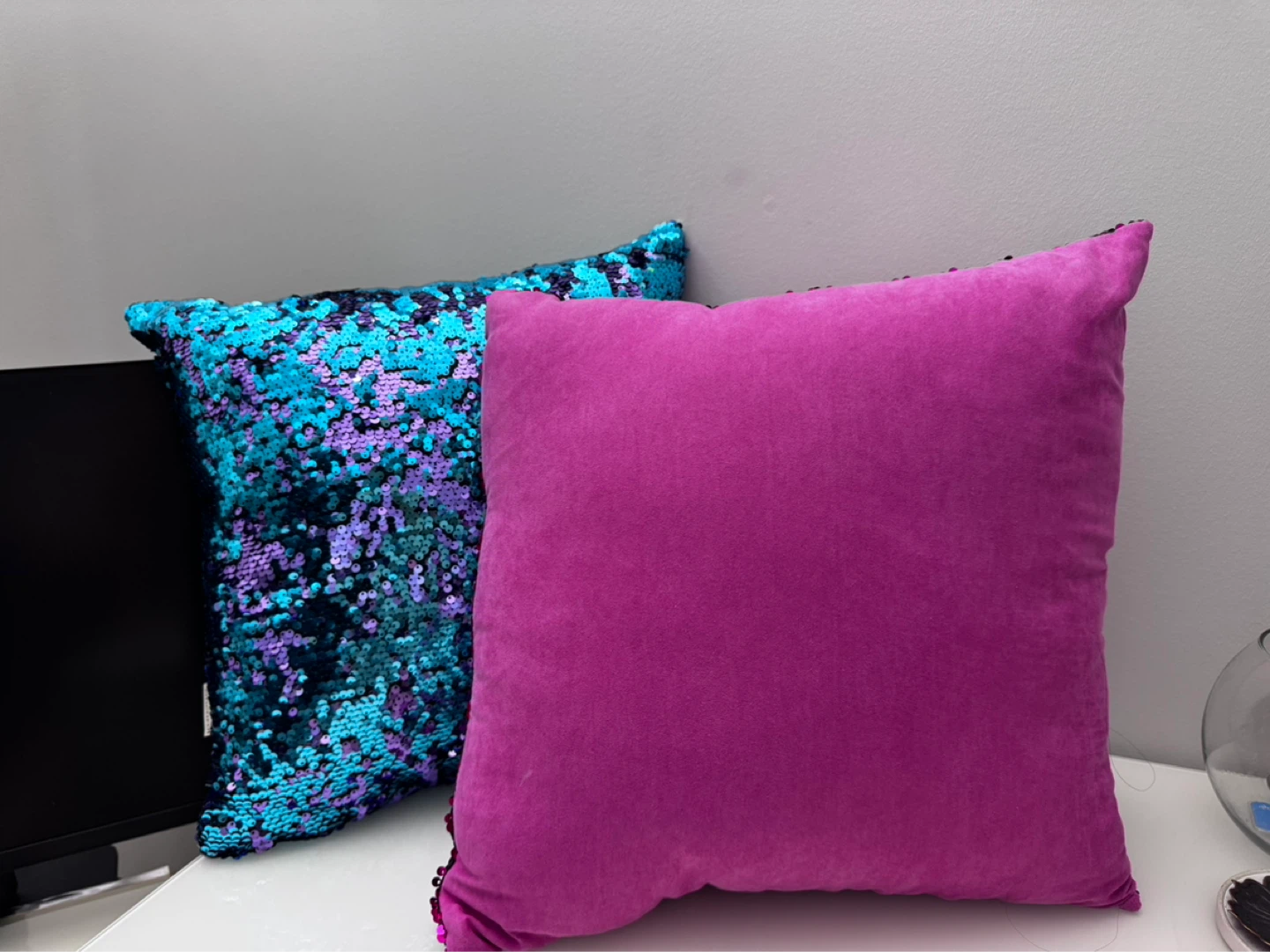 Mermaid Sequin Pillows (Set of 2) - photo 2