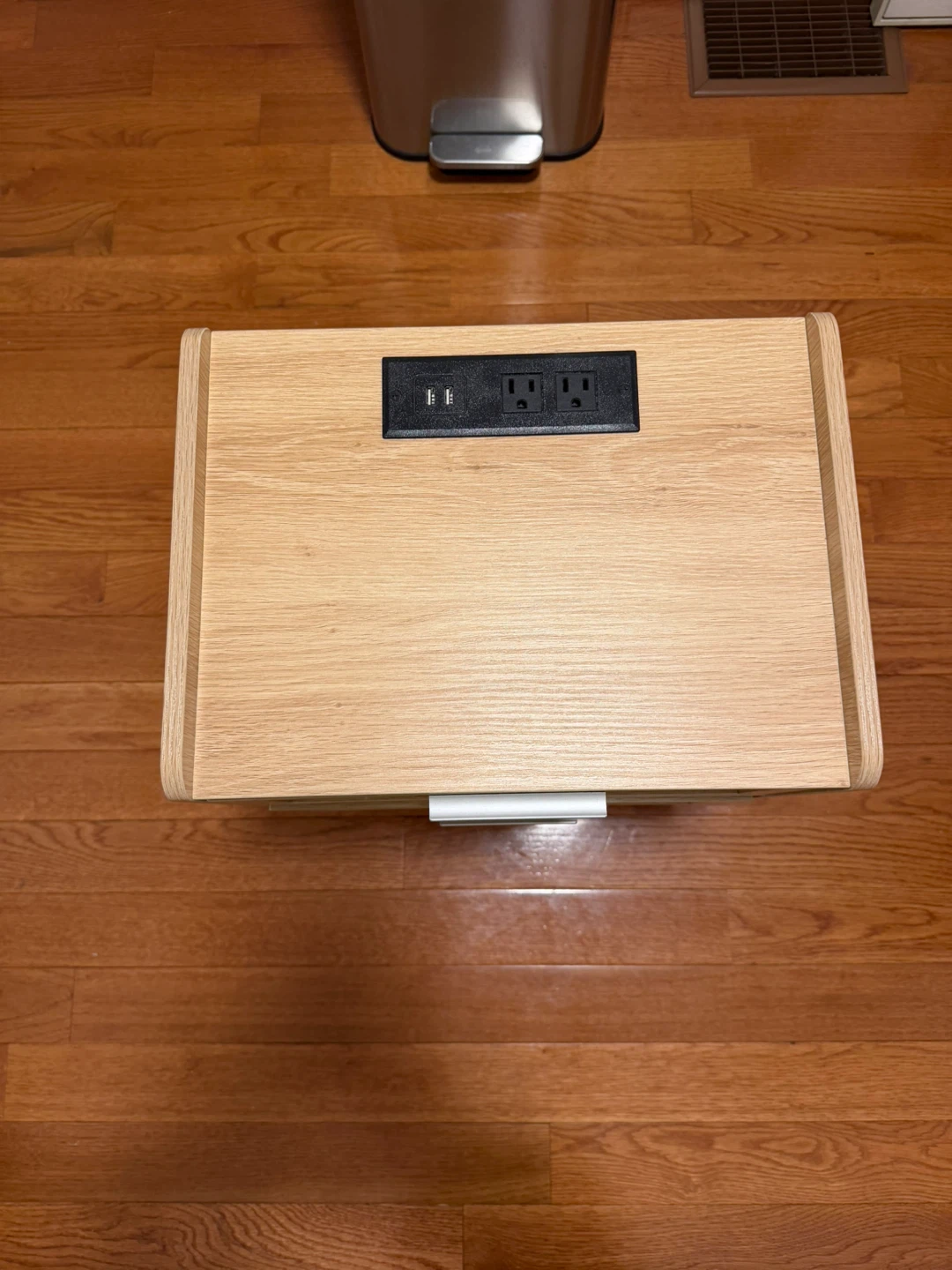 Rattan Bedside wooden table - photo 2