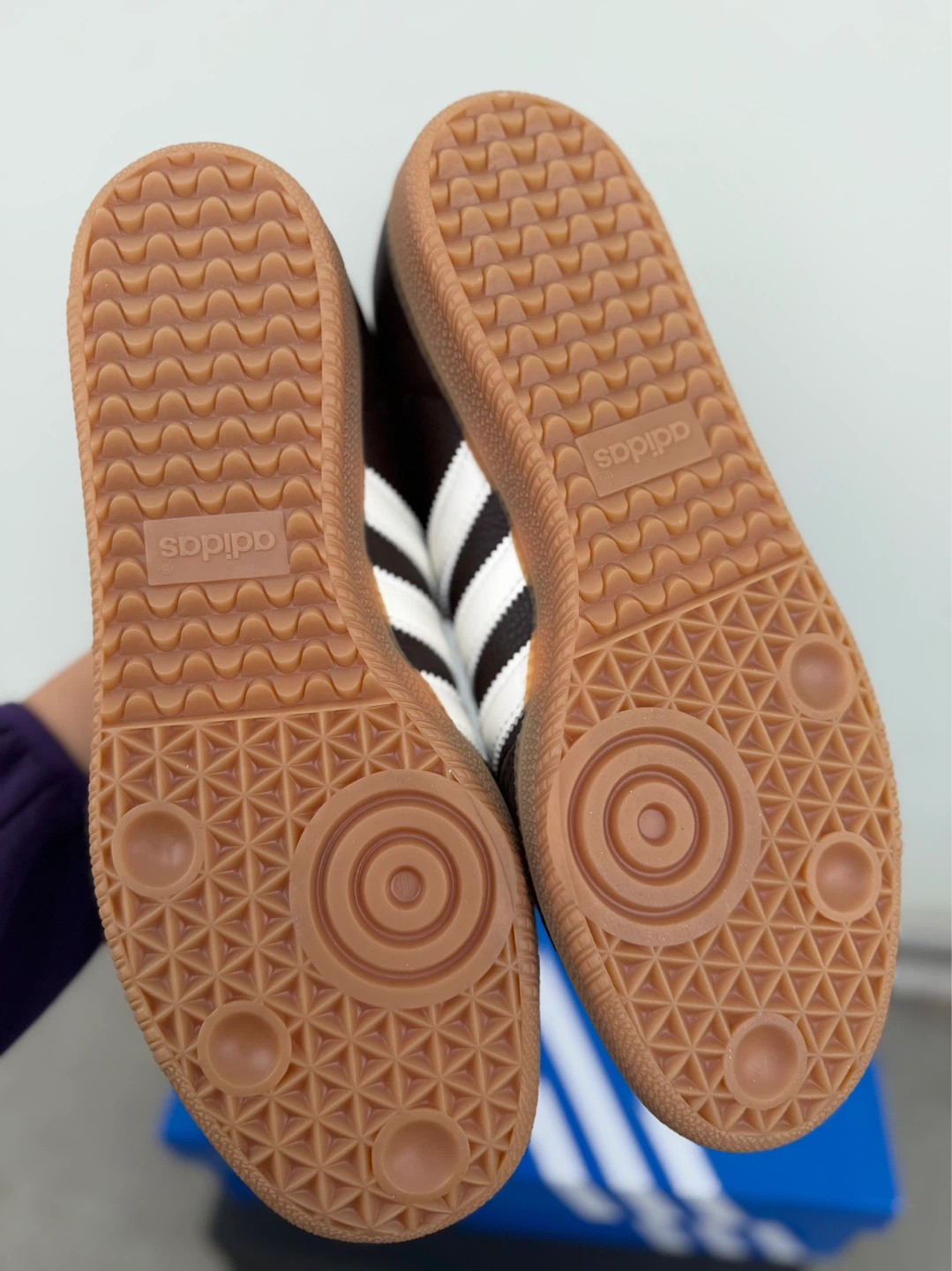 Adidas Samba OG Brown White Leather Sneakers Size M8.5/W9.5 - photo 5