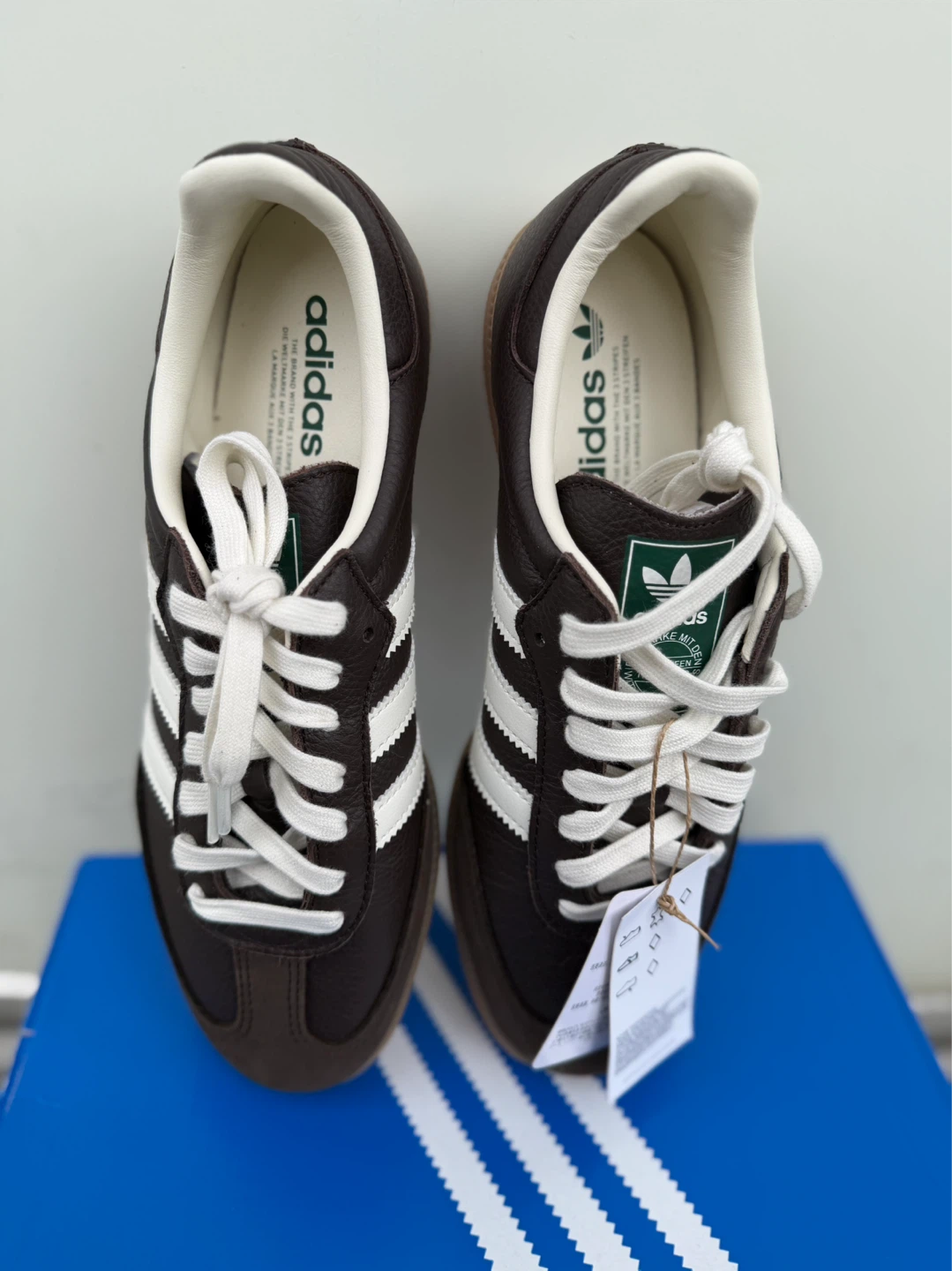 Adidas Samba OG Brown White Leather Sneakers Size M8.5/W9.5 - photo 2