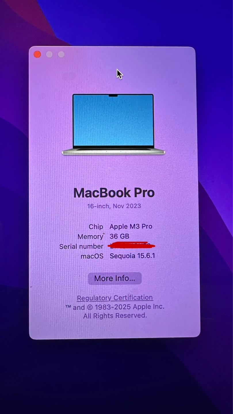 Apple MacBook Pro 16”, M3 Pro Chip - photo 3