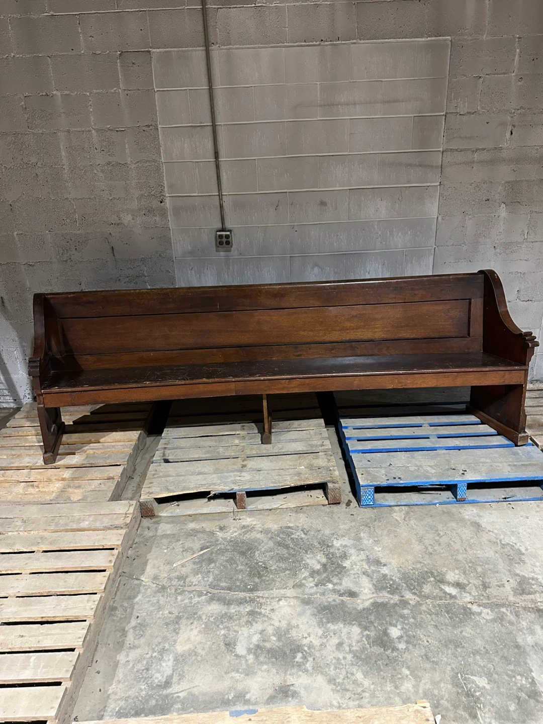 Wooden Church Pew Bench