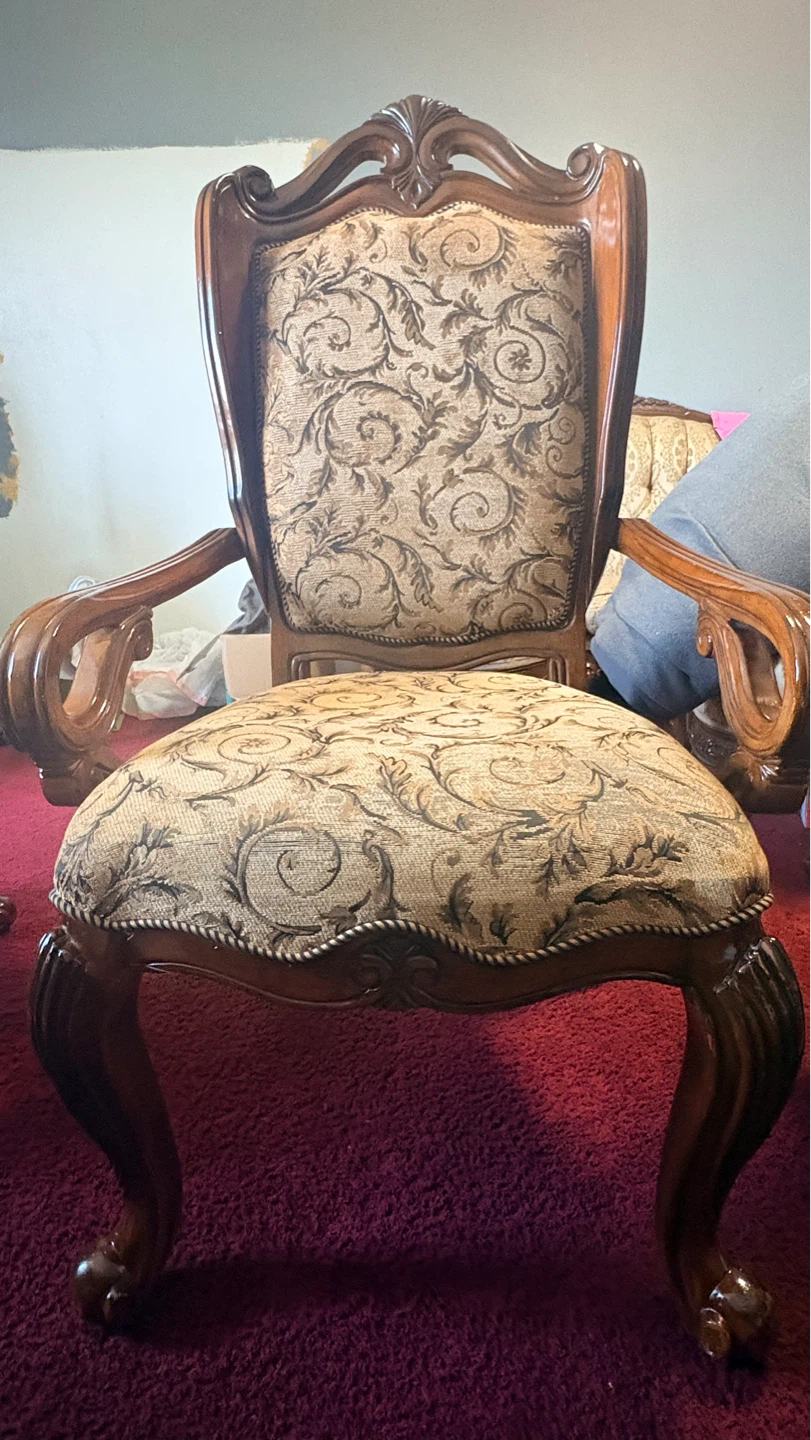 Set of 4 Victorian style dinning Chairs - photo 2