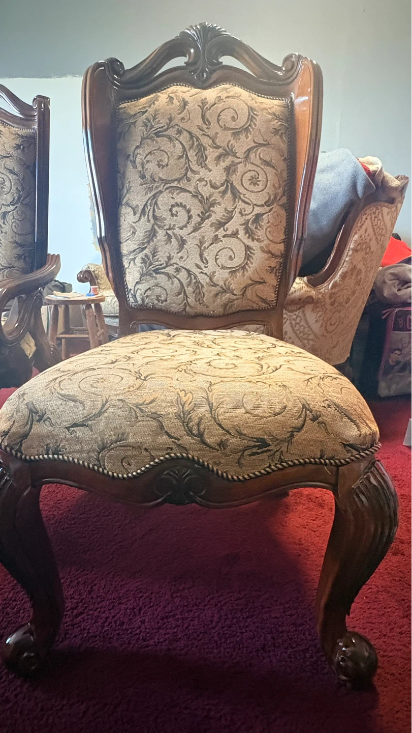 Set of 4 Victorian style dinning Chairs - photo 5