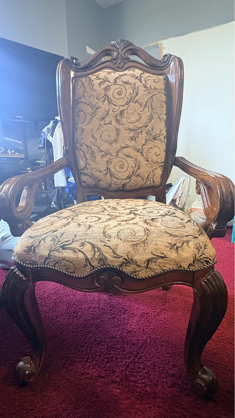 Set of 4 Victorian style dinning Chairs - photo 4