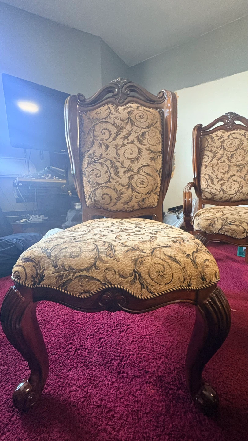 Set of 4 Victorian style dinning Chairs - photo 3