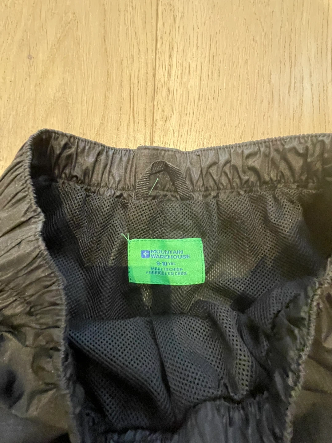 Mountain Warehouse Kids Black Rain Pants 9-10 Yrs - photo 2