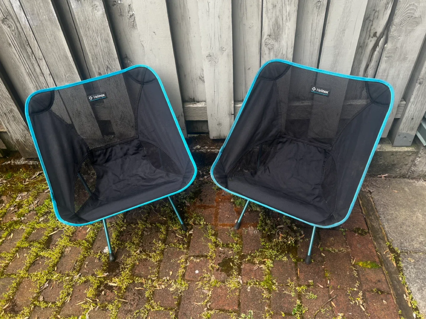 Two Helinox Lightweight Outdoor Chairs
