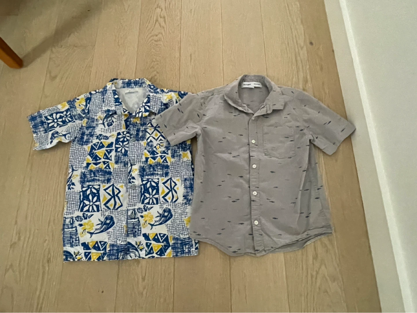 Old Navy & Columbia Boys' Button-Up Shirts (2) - Size M