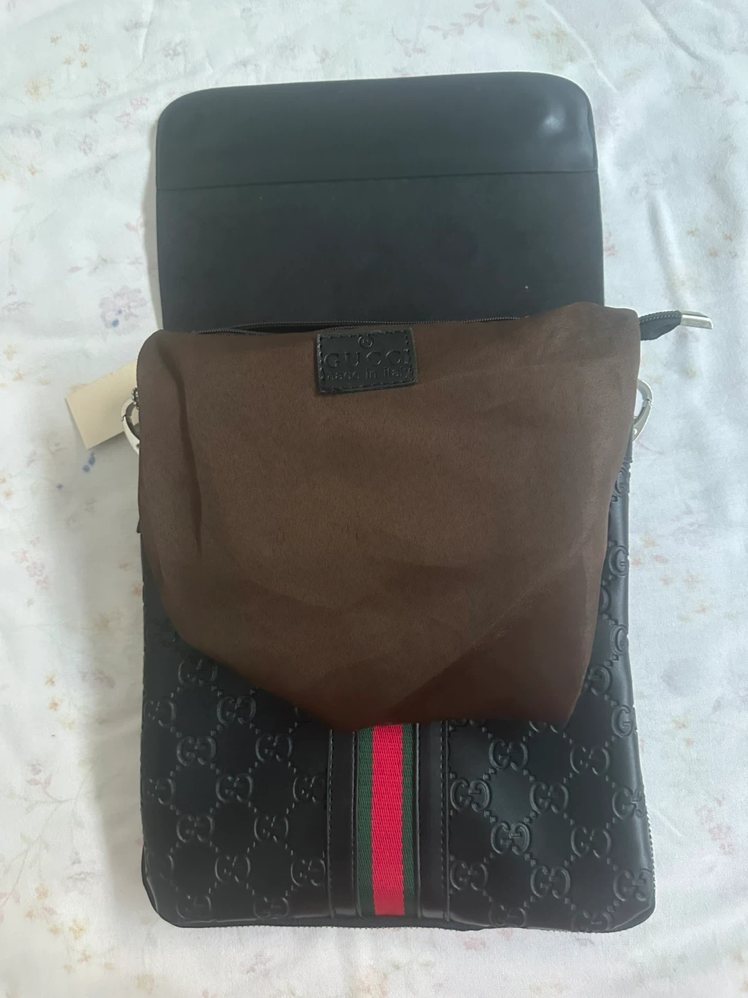 Black Monogram Messenger Bag - photo 4