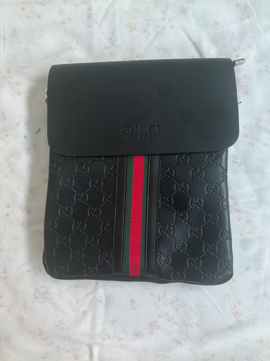 Black Monogram Messenger Bag