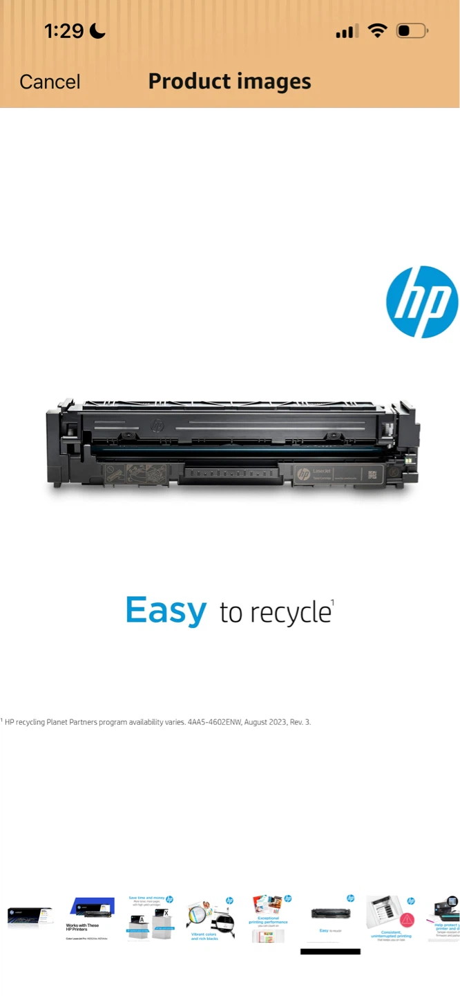 New-HP LaserJet 202A Yellow Toner Cartridge - photo 3