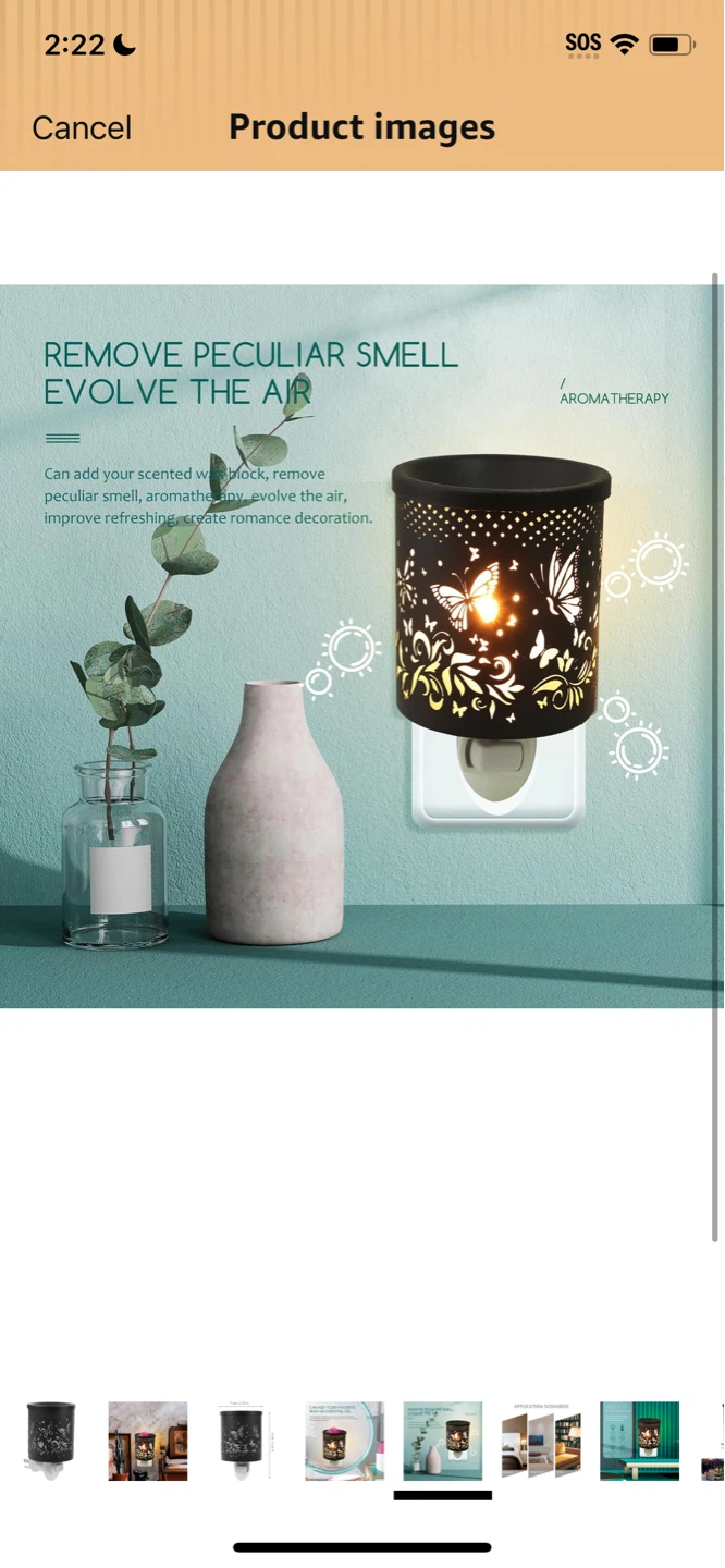 New-Black Butterfly Plug-in Wax Melt Warmer - photo 2