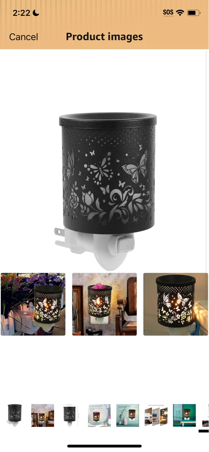 New-Black Butterfly Plug-in Wax Melt Warmer - photo 4