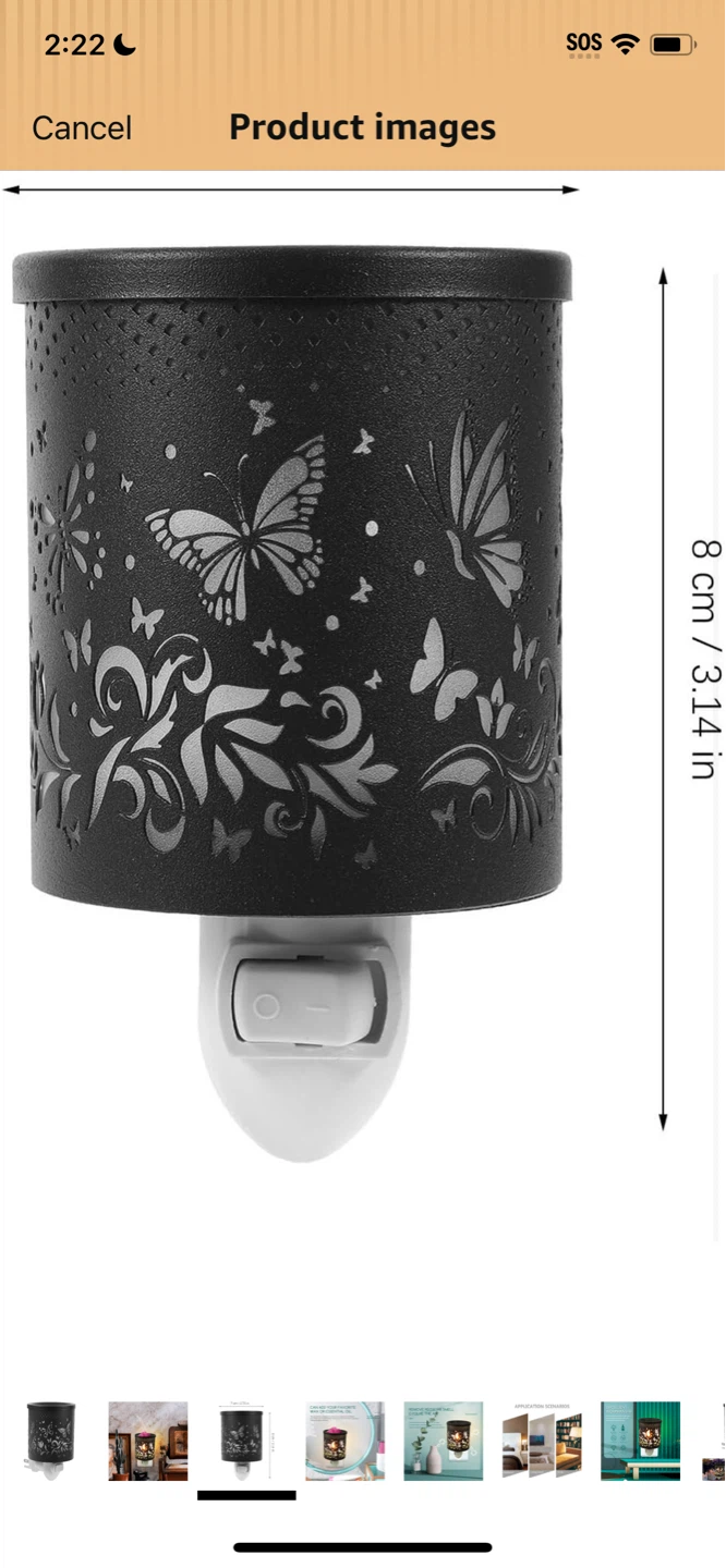 New-Black Butterfly Plug-in Wax Melt Warmer - photo 5