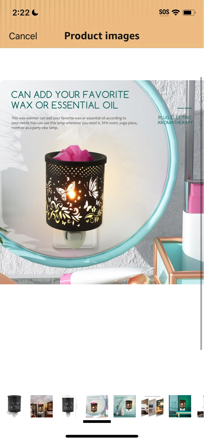 New-Black Butterfly Plug-in Wax Melt Warmer