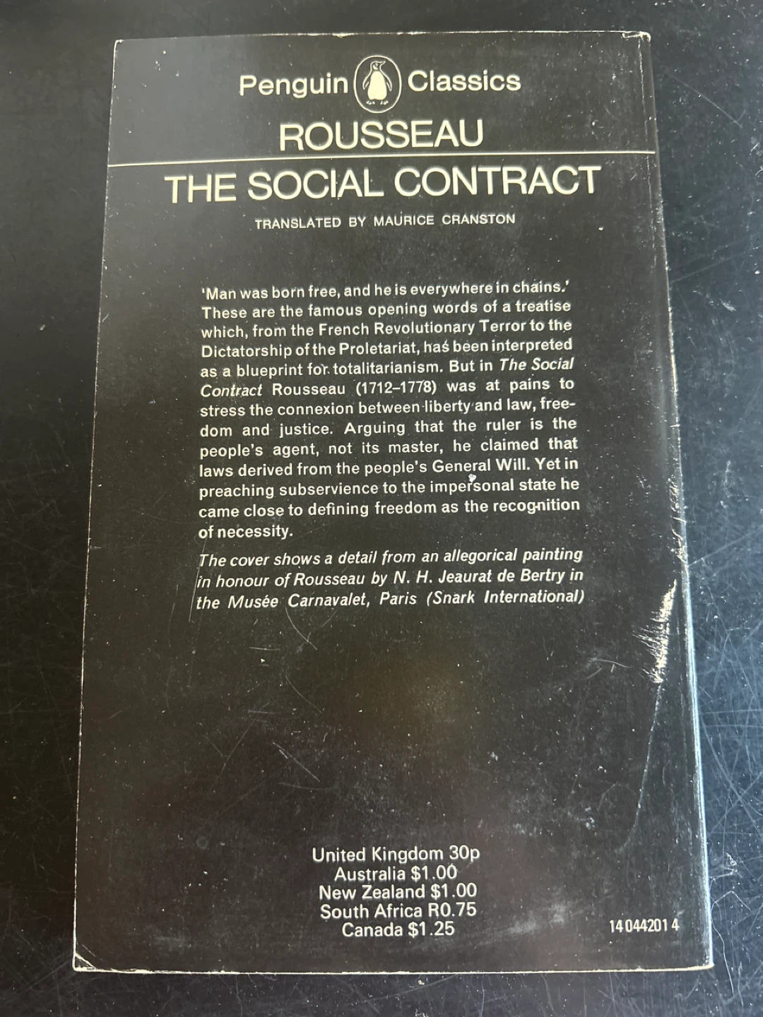 🌱Rousseau The Social Contract Penguin Classics Paperback Book - photo 2