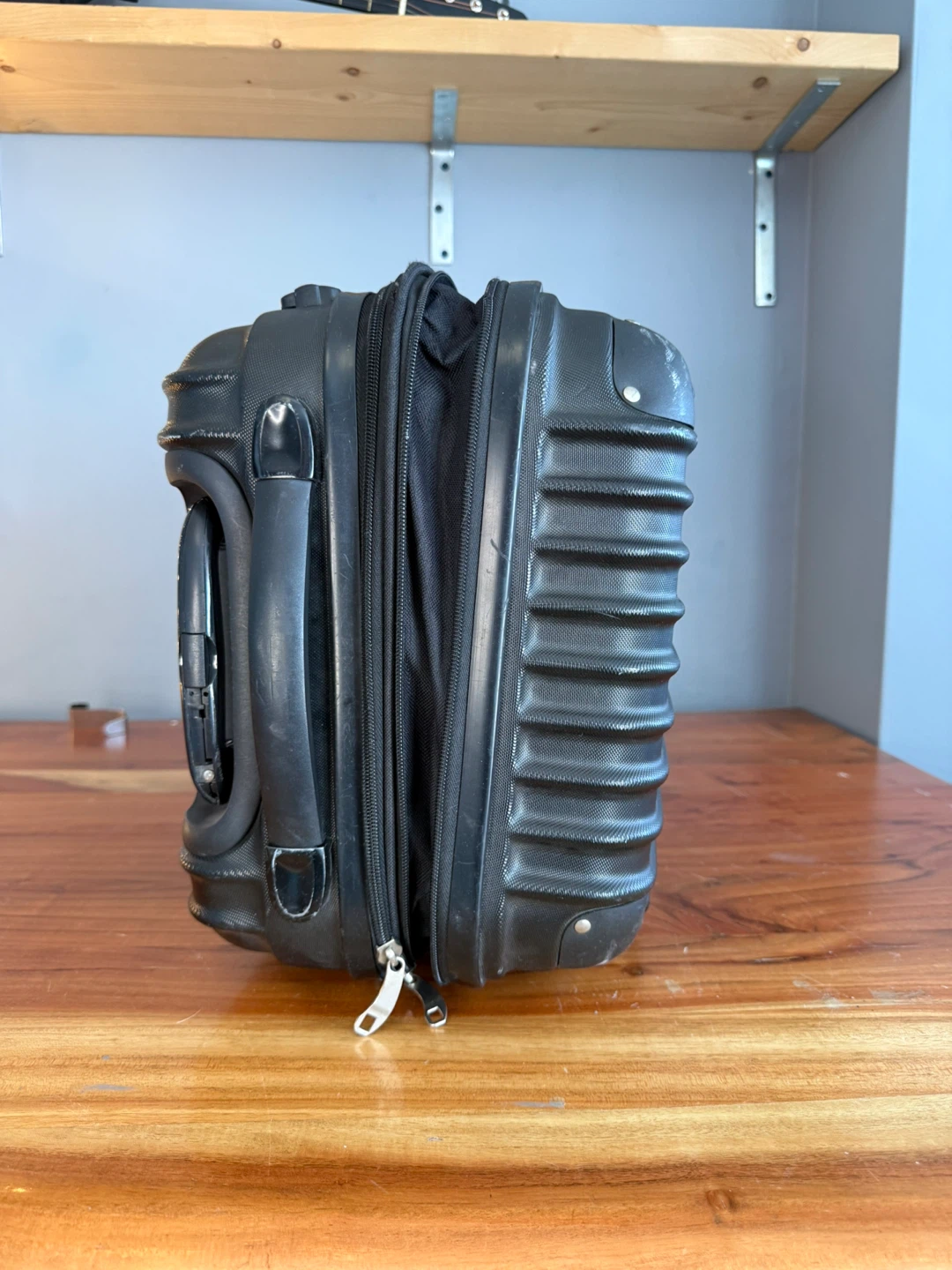 Black Hardshell Carry-On Suitcase