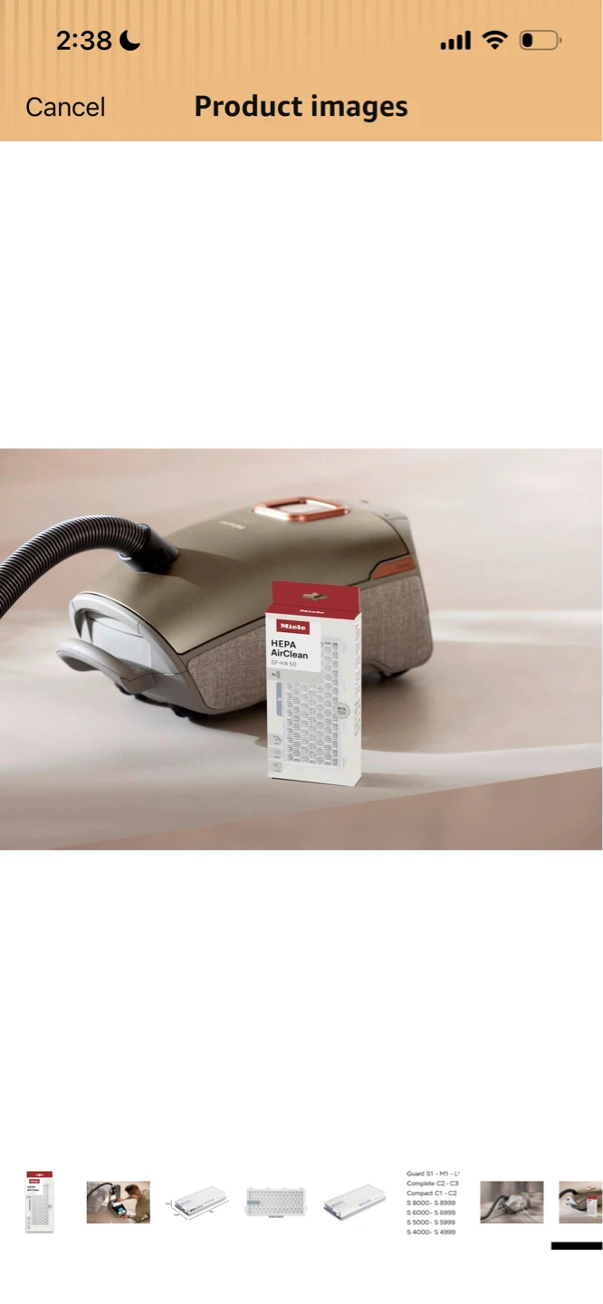 New-Miele SF-HA 50-2 HEPA AirClean Filter !