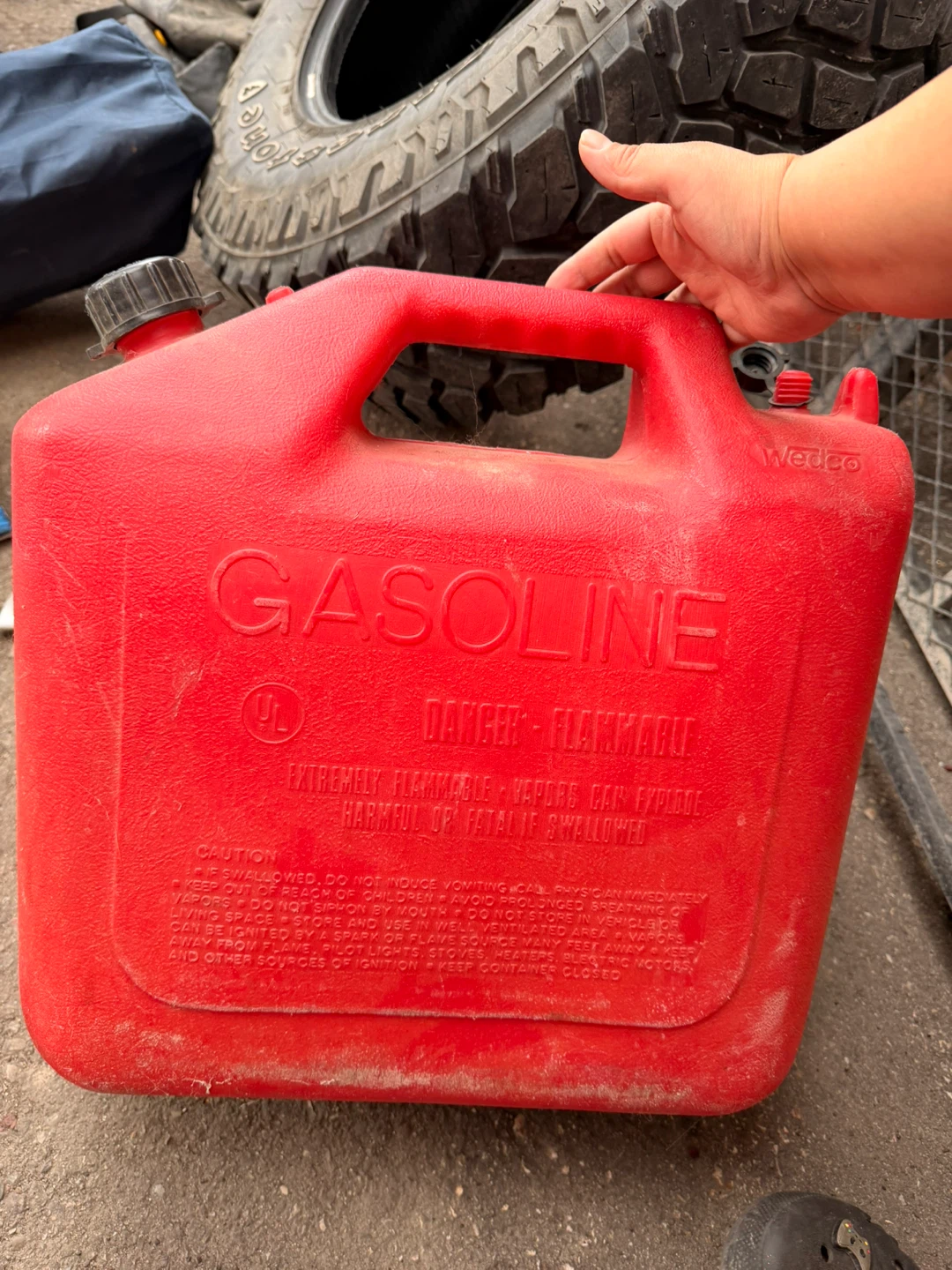 Red 5 Gallon Water/Gas Can