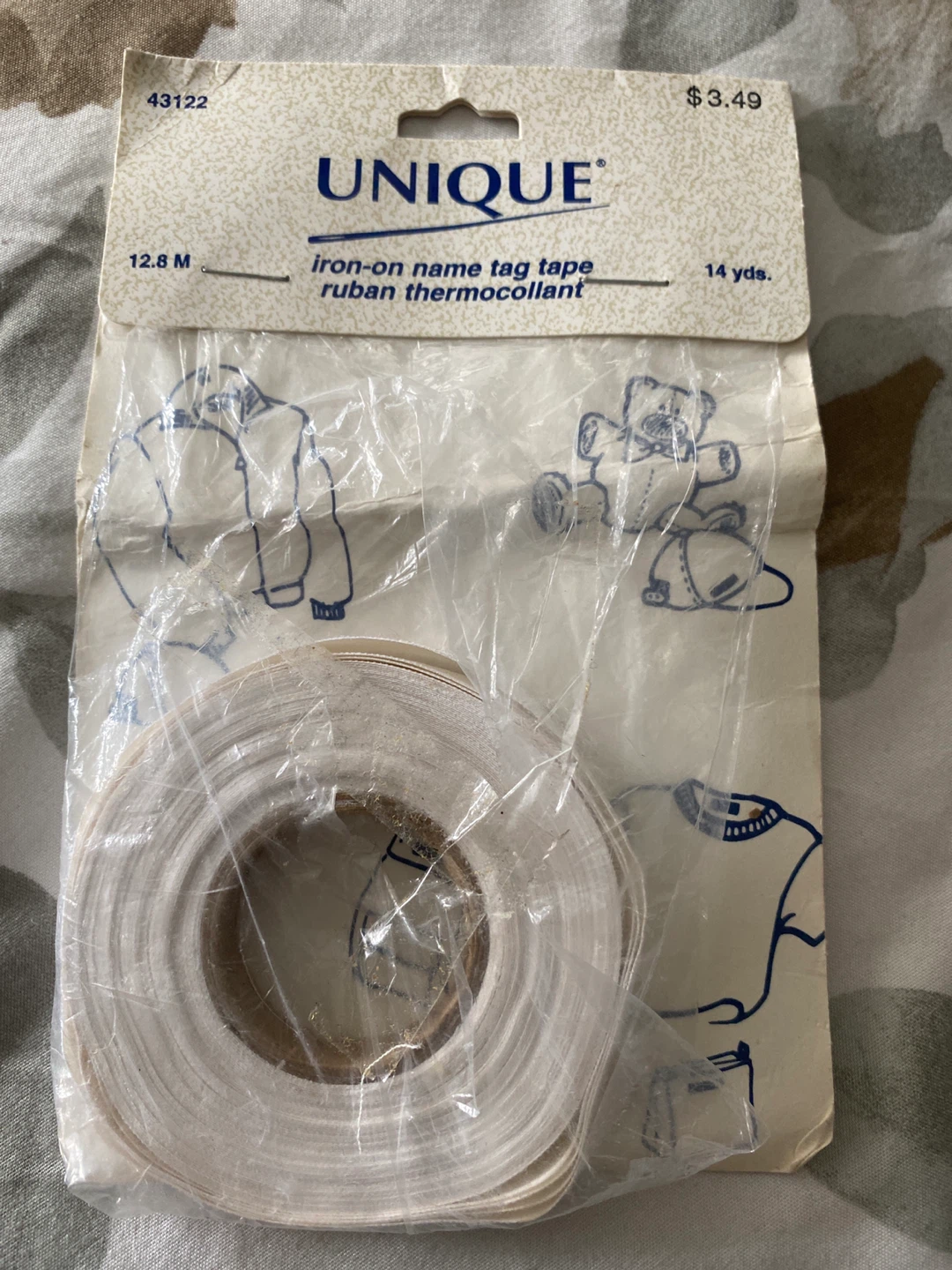 🌱UNIQUE Iron-on Name Tag Tape - 12.8 M / 14 yds